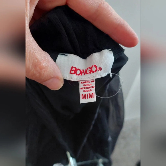 Bongo Midi Skirt Black embroidered Planets Stars Punk Whimsigoth Fairy Grunge - Picture 8 of 8